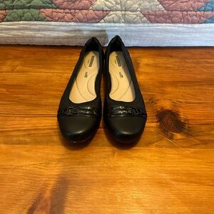 Clark’s Kenzie Buckle Patent Leather Flats